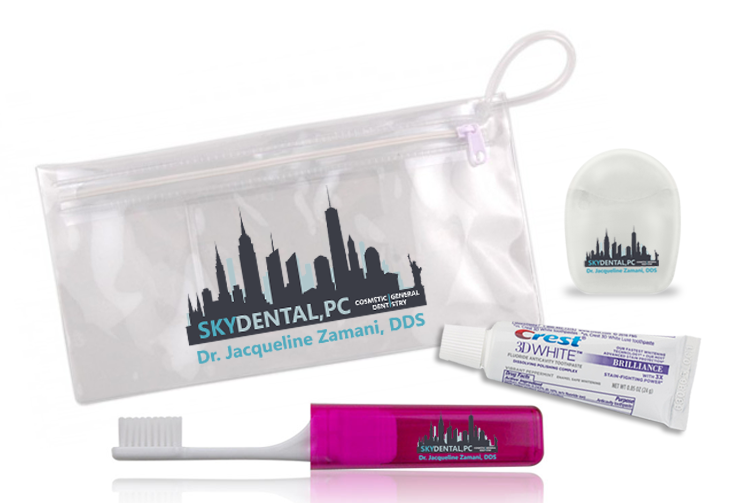 Disposable Dental Kit Custom Logo Travel Kit Make up top Set Cosmetics Toiletry Kit